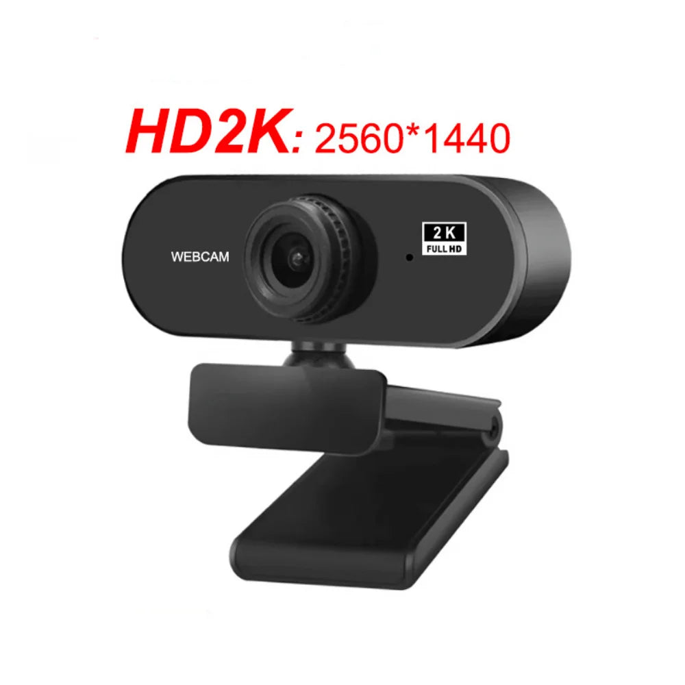 4K Webcam 1080P Mini Camera 2K Full HD Webcam with Microphone 30Fps USB Web Cam for Auto Focus PC Laptop Video Shooting Camera