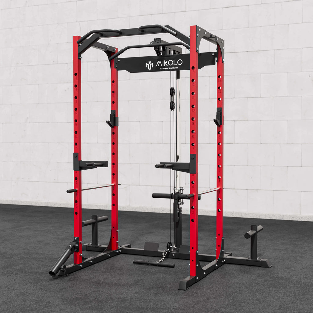 F4 Power Rack with Lat Pull down System