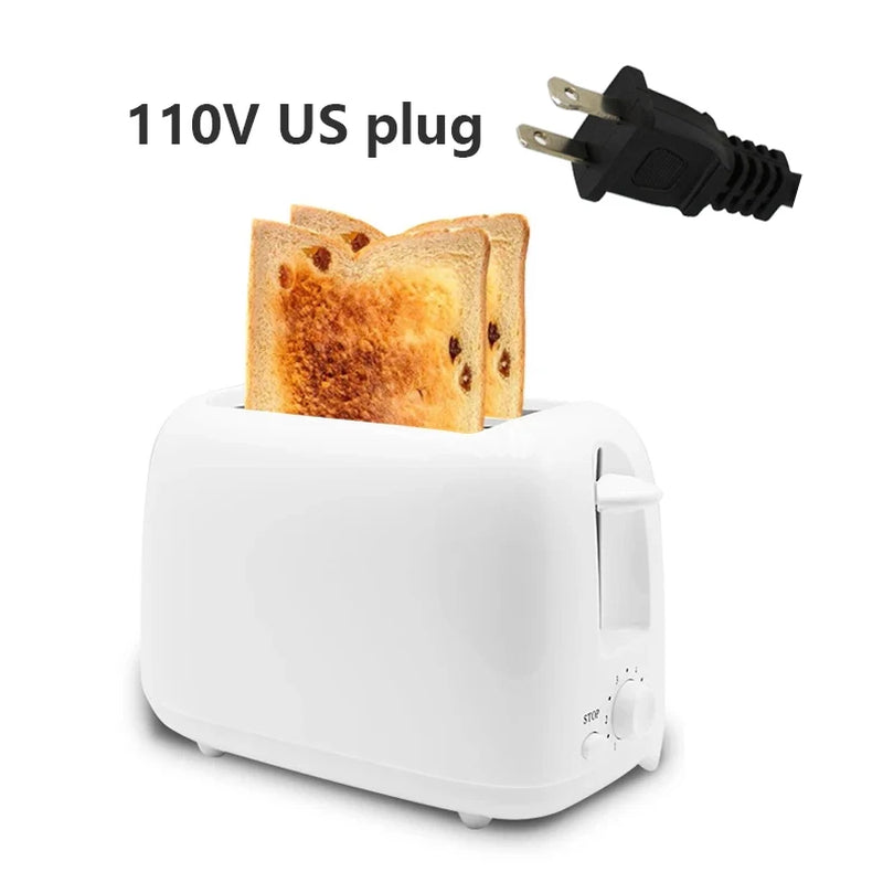 110V 220V Household Electric Bread Toaster 2 Slices Automatic Sandwich Maker Fast Heating Baking Tool Breakfast Maker Bread Oven