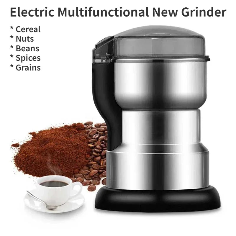 400W Coffee Grinder Multifunctional Machine Stainless Steel Coffee Machine for Home Bean Pepper Concentrated Coffee Nut