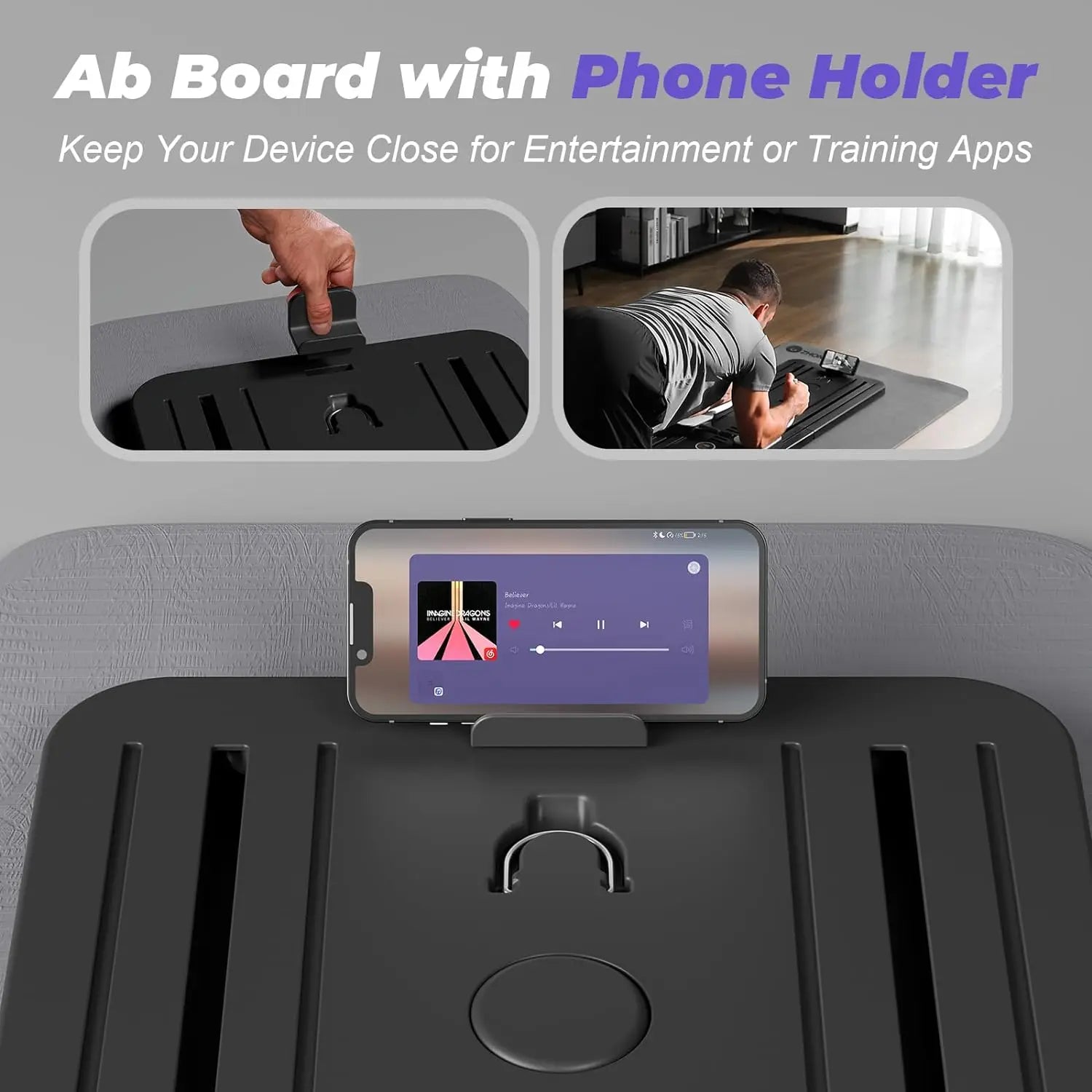 Multifunctional Abdominal Board Fitness Board Push up Board Automatic Rebound Abdominal Table Muscle Home Fitness Equipment
