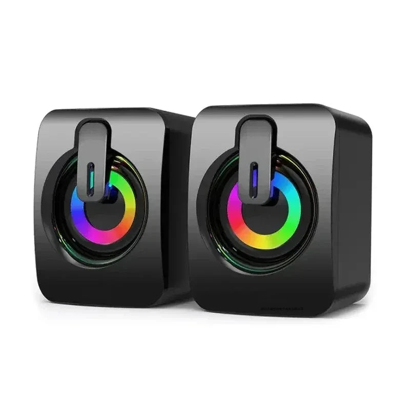 Computer Speaker Stereo Sound with Microphone 3.5Mm AUX Home Office PC Speaker for Macbook Desktop Notebook Computer Loudspeaker