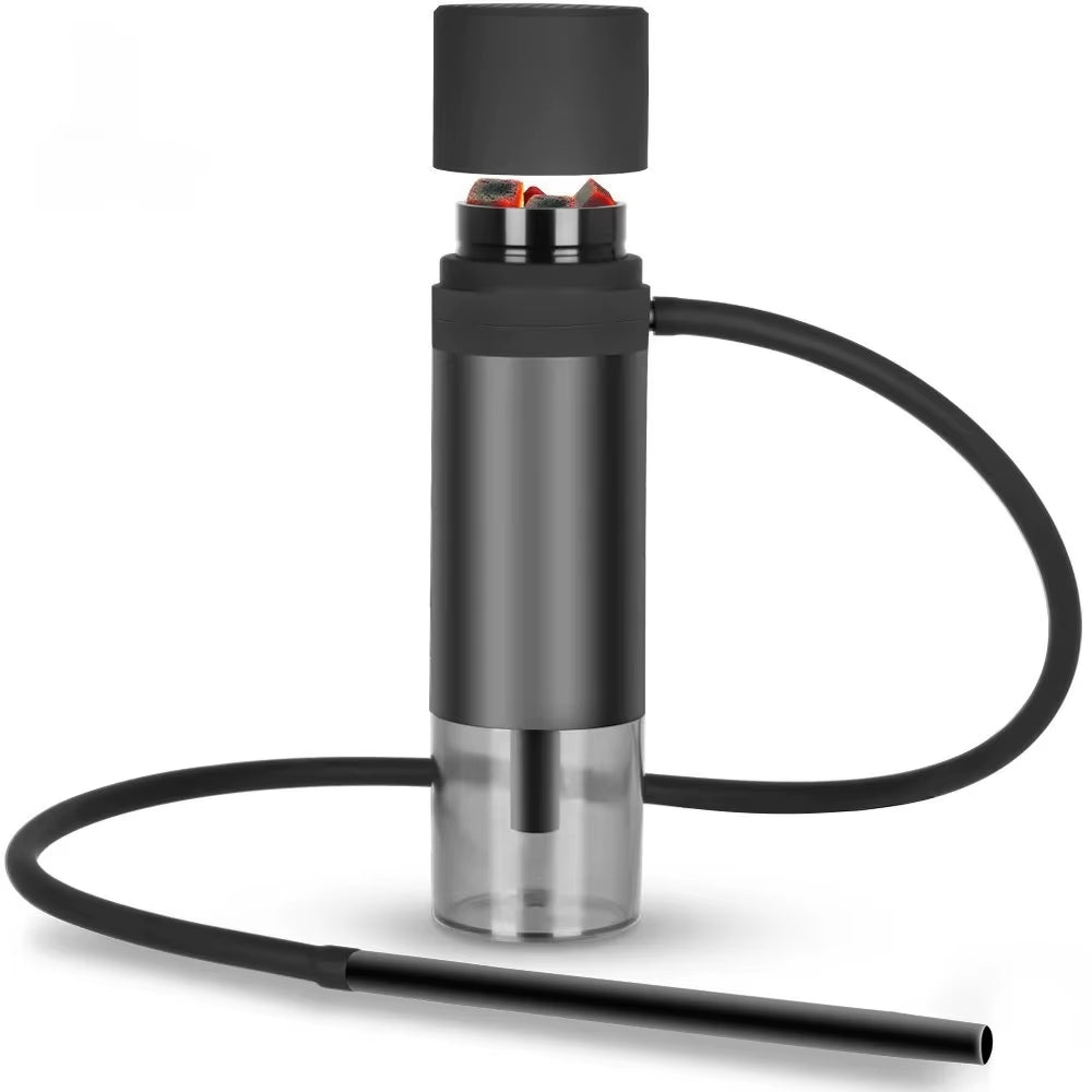 Hookah, Shisha Pipes Smoking Grass Hookah Set with Chicha Hose Tobacco Bowl, Portable Кальян for Gift