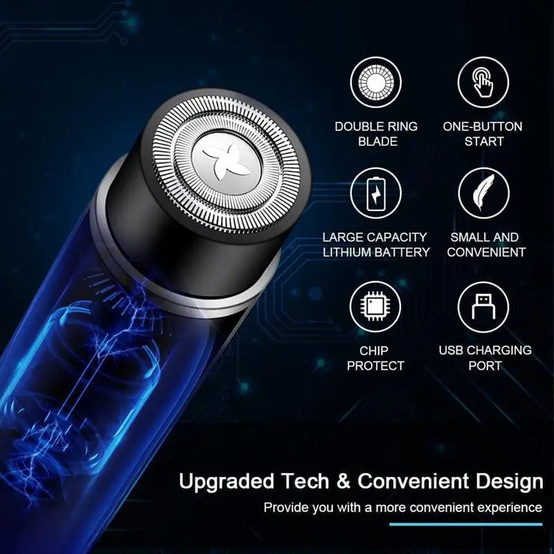 Mini Electric Razor Mini Electric Razor Waterproof USB Rechargeable Car Shaver for Men and Women Wet and Dry Use and Low-Noise