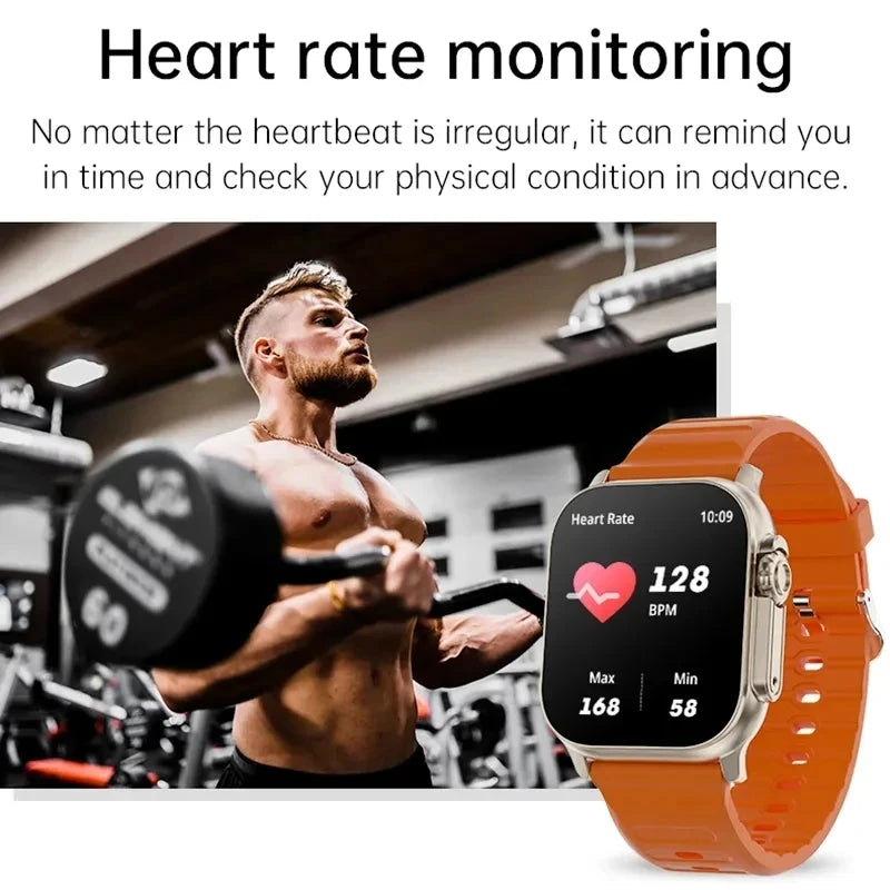 New T900 Watch Ultra Smart Watch 49Mm 2024 NFC Men Women GPS Track Bluetooth Call BT Music Games Wireless Charging Smart Watch