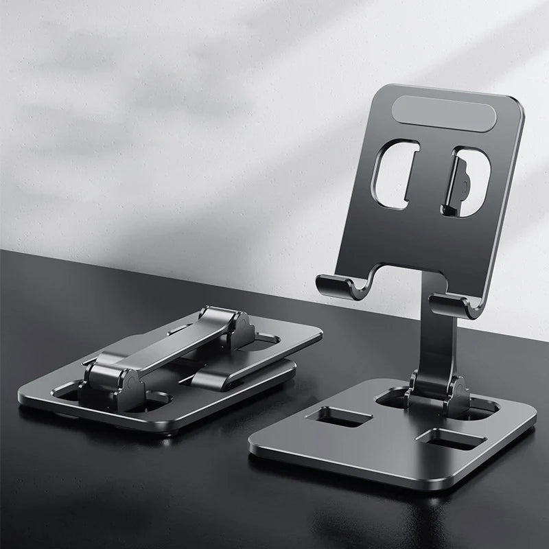 Universal Aluminum Alloy Phone Tablet Holder for Ipad Adjustable Flexible Folding Lazy Desktop Live Mobile Phone Stand Mount