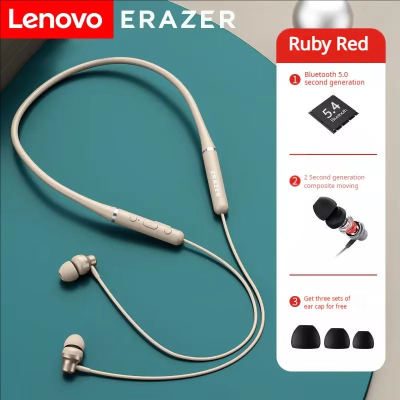 Lenovo  XE05MAX Bluetooth Earphones 5.4 Earbuds Sport Earphone Comfortable Neckband Sports Headphones for Noise Reduction