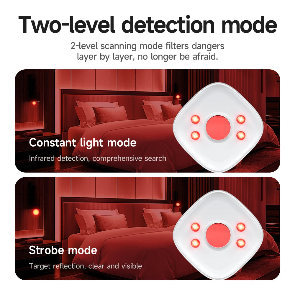 GM231 Camera Detector for anti Candid Security Protection Mini Pinhole Hidden Camera Lens Detect Gadget Hotel Peeping Detector
