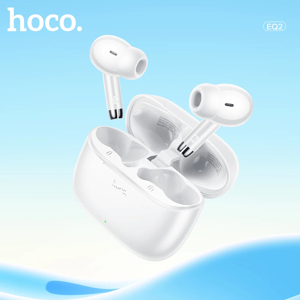 EQ2 Wireless Bluetooth Headphones Tws Waterproof Earbuds Earphones HD Mic Call Sport with Touch Control Earbuds for Smartphones