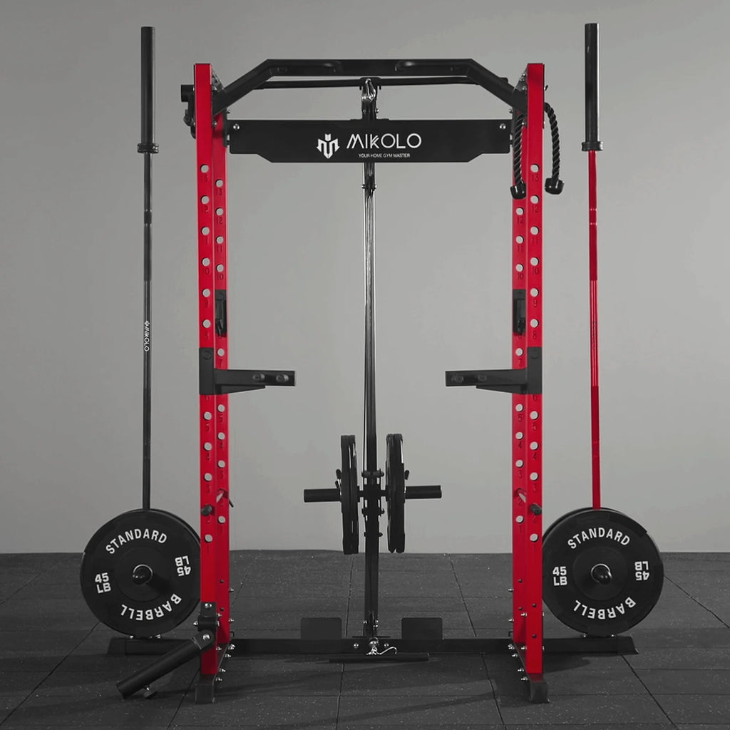 F4 Power Rack with Lat Pull down System
