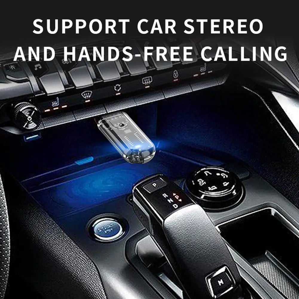 USB Bluetooth Adapter 5.3 Computer Wireless Bluetooth Transmitter Receiver Audio Bluetooth Receiver Connector for Car Computer