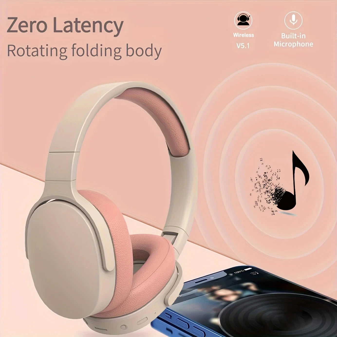 Headset Bluetooth Headphone True Wireless Sports with Headset Noise Reduction Computer Gaming Long Life High Sound Quality 2024