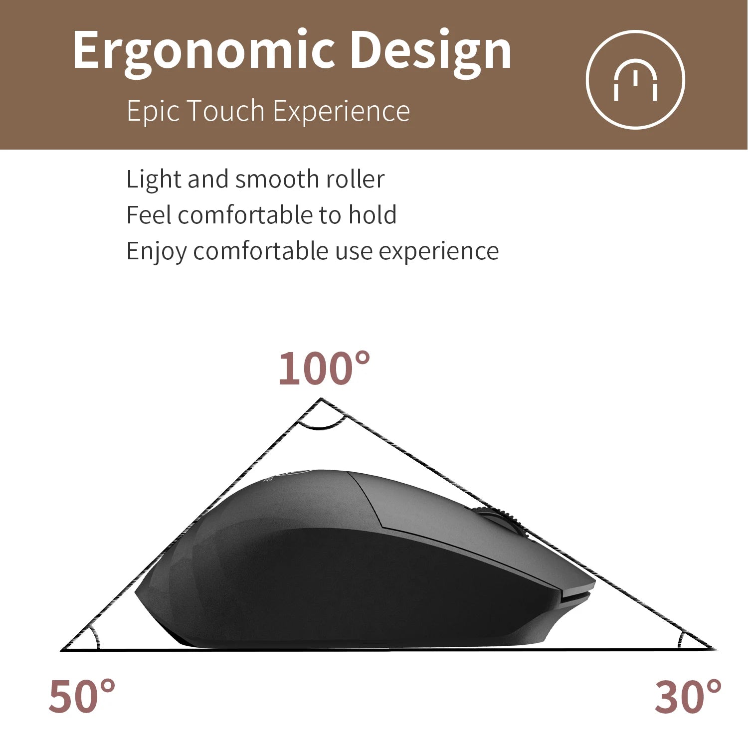 USB Silent Mouse Wireless Mice 1600DPI Optical Mouse Ergonomic Mice USB Wireless Mouse Wireless Mause for Mac PC Laptop