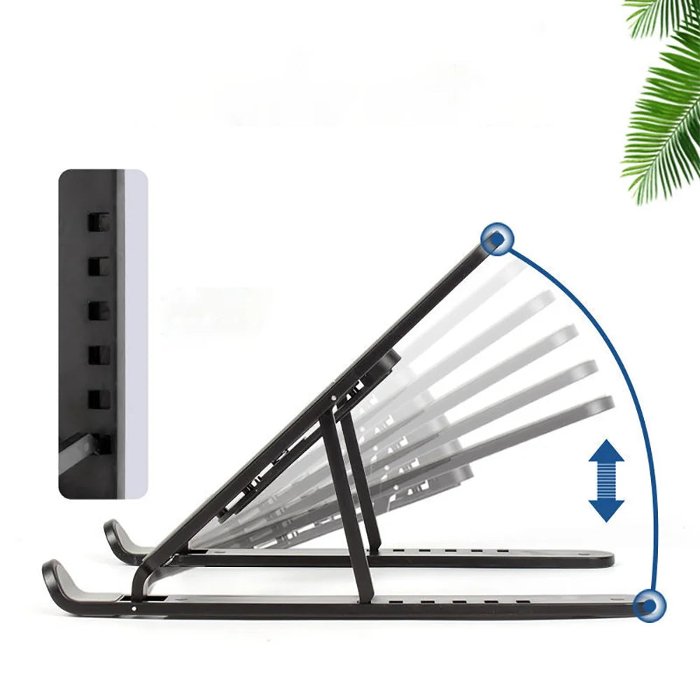 Foldable Laptop Stand Portable Notebook Support Base Holder Adjustable Riser Cooling Bracket for Laptop & Tablet Accessories