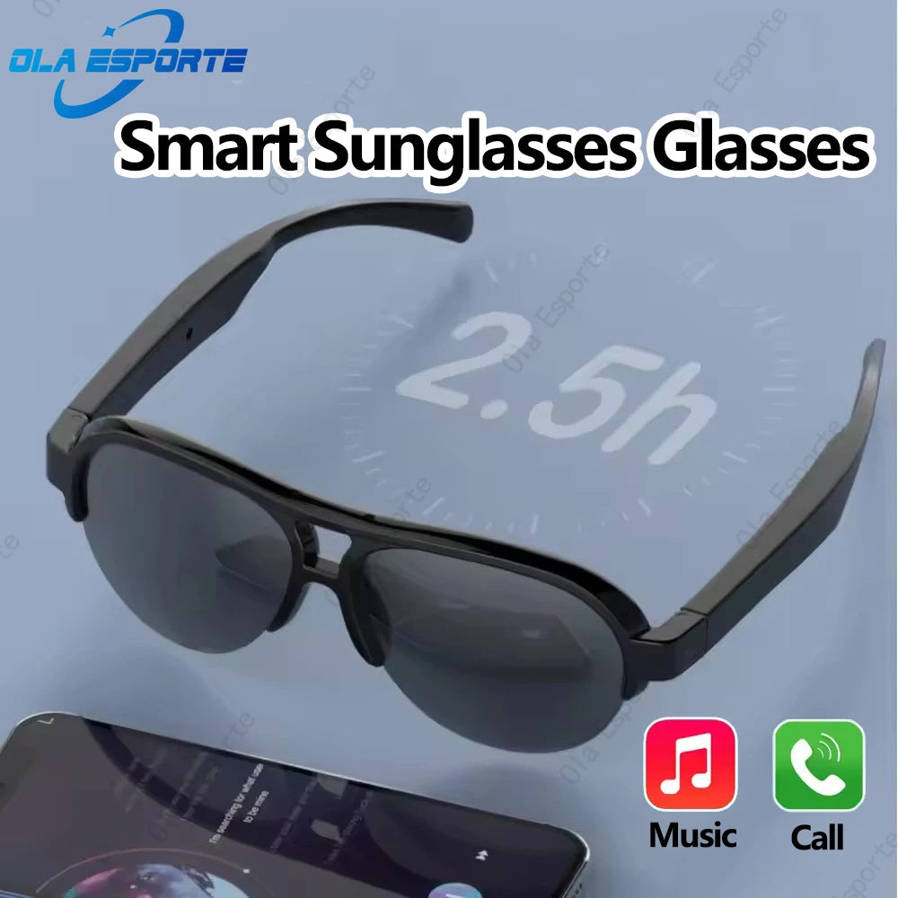 Smart Sunglasses Glasses Wireless BT Call Outdoor Sports Cycling Long Battery Life Blue Light Waterproof Sunglasses Men 2025 New