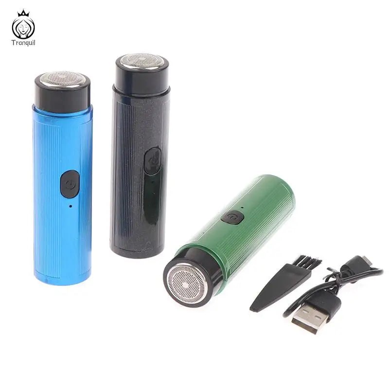 Portable Mini Electric Shaver Washable Beard Trimmer Men Shaver Razor USB Travel Rechargeable Shaver