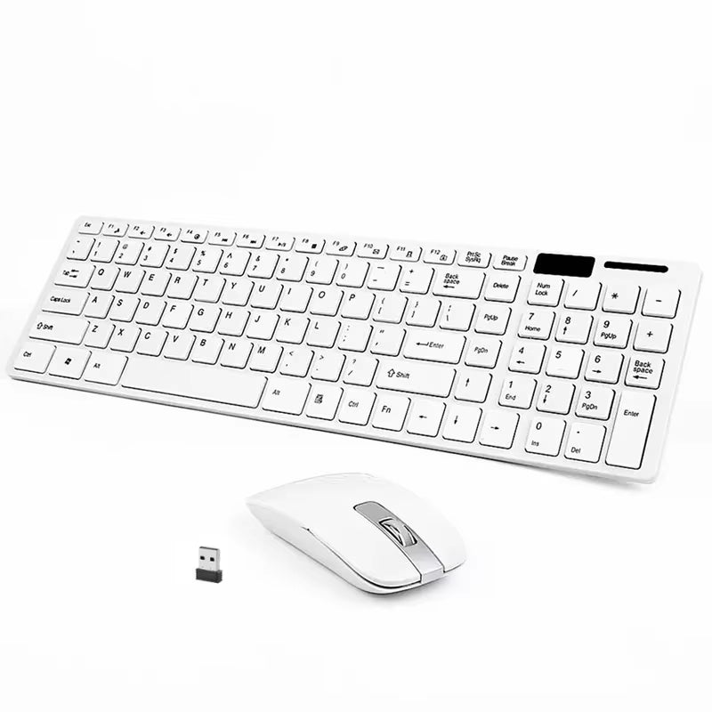 Ultra Slim Keyboard Mouse Combo Kit 2.4G Wireless USB Keyboard and Mouse Set for Office Home Laptop Desktop