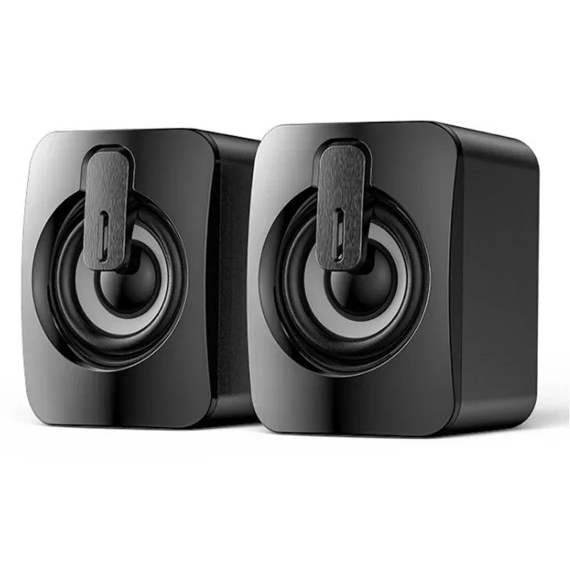 Computer Speaker Stereo Sound with Microphone 3.5Mm AUX Home Office PC Speaker for Macbook Desktop Notebook Computer Loudspeaker