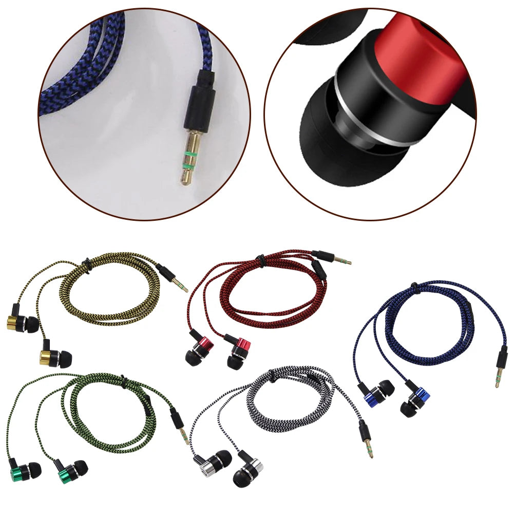 3.5Mm In-Ear Wired Headphone 2 Basic Box Bass Stereo Earbuds Mobile Headphone Noise Cancelling Superb Bass Stereo Earphone