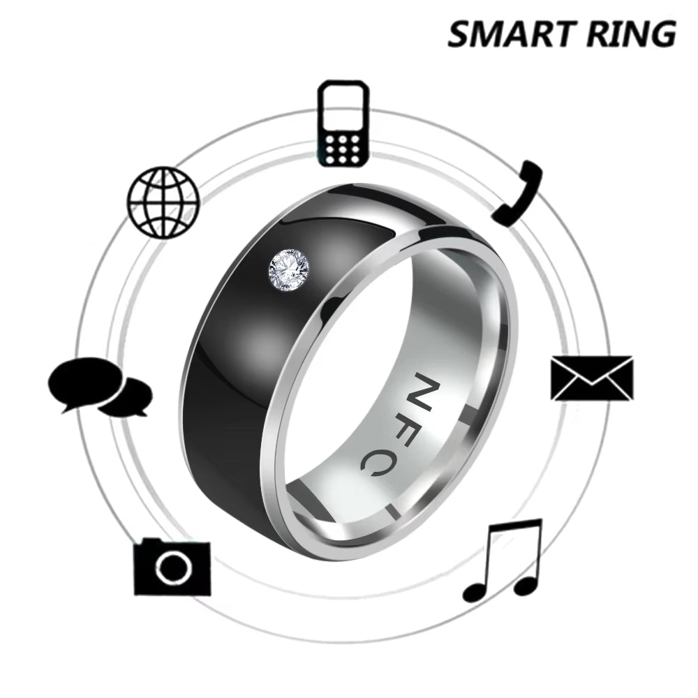 Multifunctional NFC Finger Ring Intelligent Wearable Connect Android Phone Equipment Waterproof Smart Technology Ring Jewelry