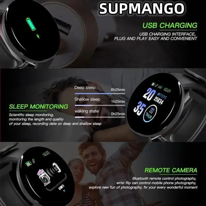 B41 Smart Watch Multi Function Step Connected Smart Watch for Men and Women Suitable for and Android