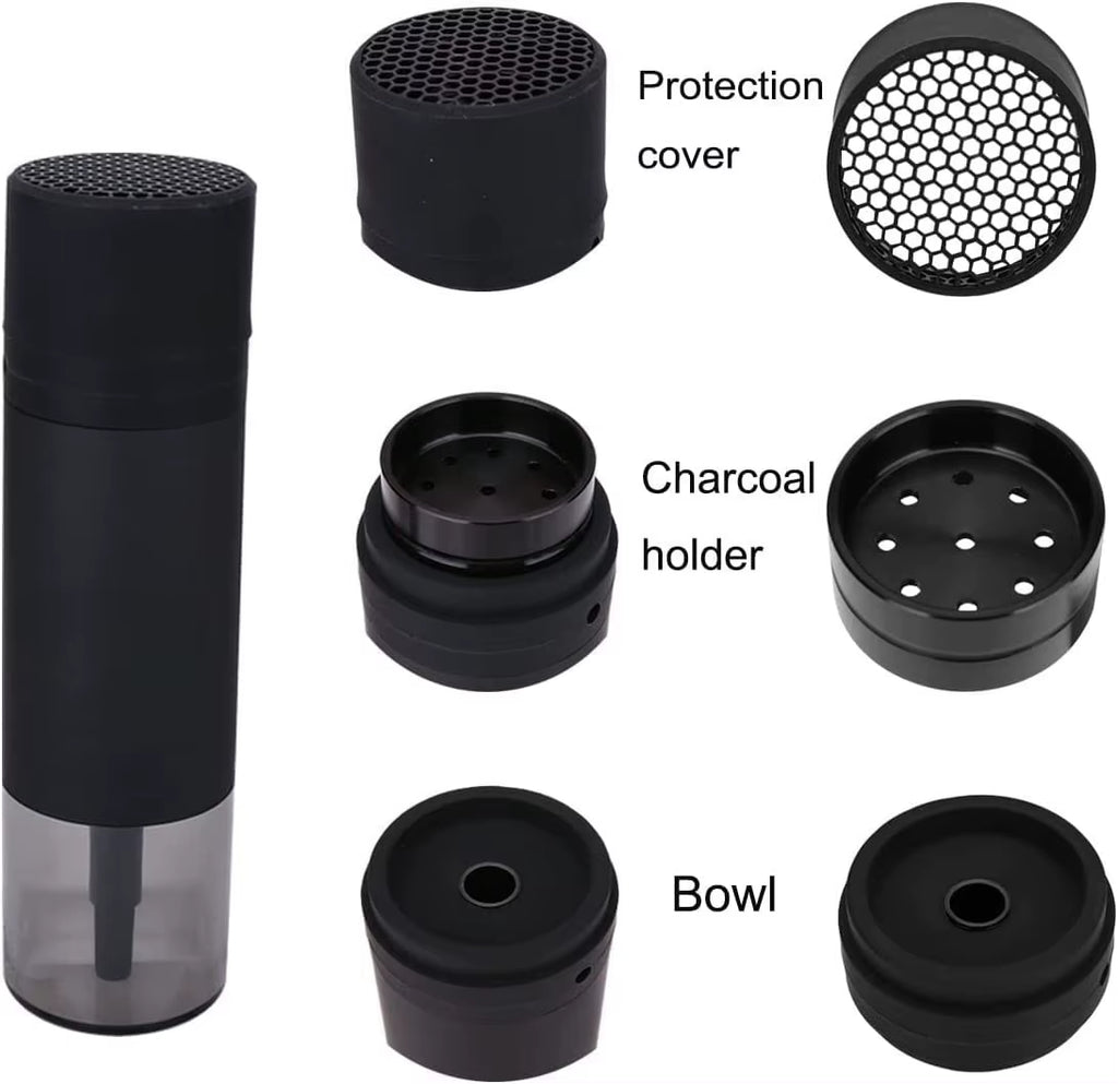 Hookah, Shisha Pipes Smoking Grass Hookah Set with Chicha Hose Tobacco Bowl, Portable Кальян for Gift