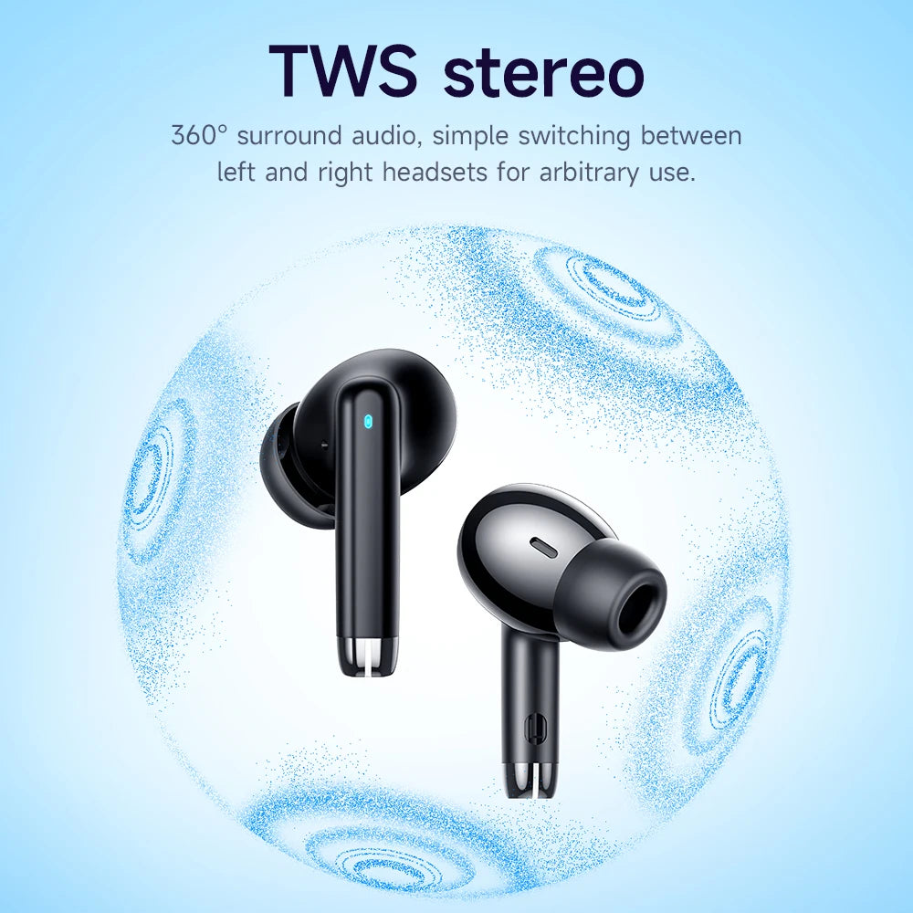 EQ2 Wireless Bluetooth Headphones Tws Waterproof Earbuds Earphones HD Mic Call Sport with Touch Control Earbuds for Smartphones