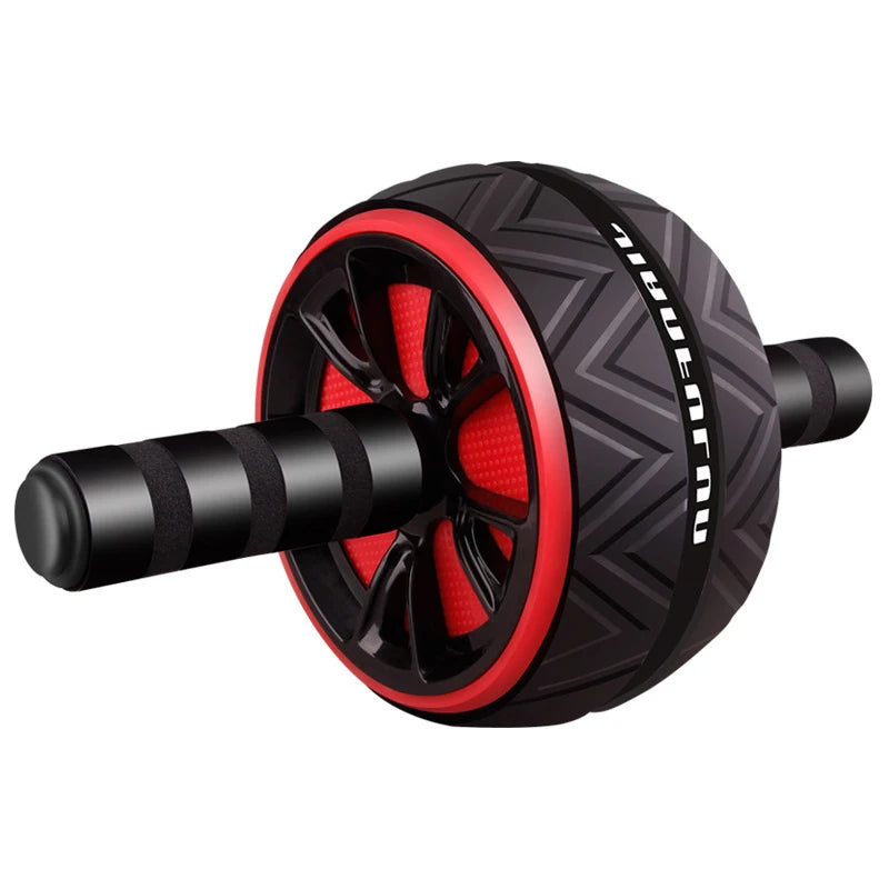 Ab Roller Big Abdominal Wheel Roller Stretch Trainer with Mat for Arm Waist Abdomen Exercise Home Gym Fitness Equipment