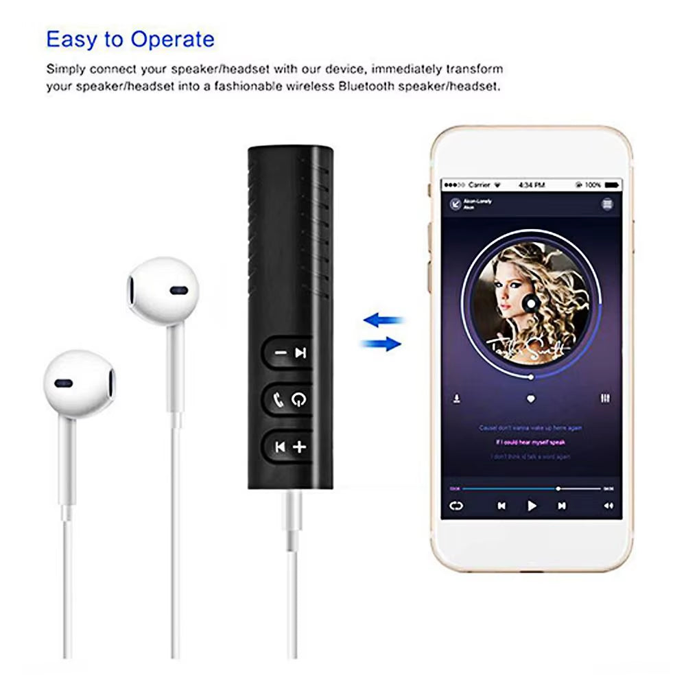 3.5Mm Jack Bluetooth Receiver Transmitter Adapter for Car Audio Bluetooth Receiver Music Audio Reciever Wireless Bluetooth