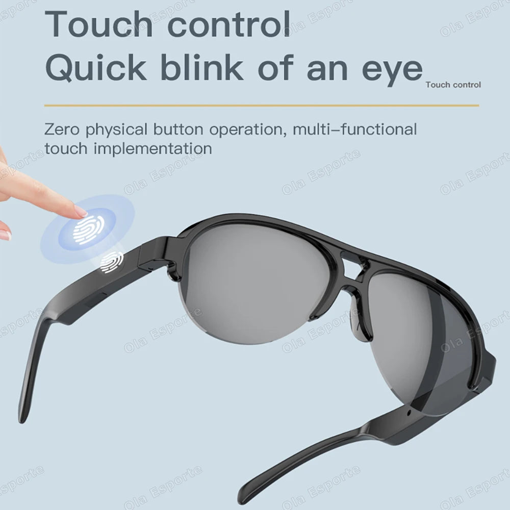 Smart Sunglasses Glasses Wireless BT Call Outdoor Sports Cycling Long Battery Life Blue Light Waterproof Sunglasses Men 2025 New