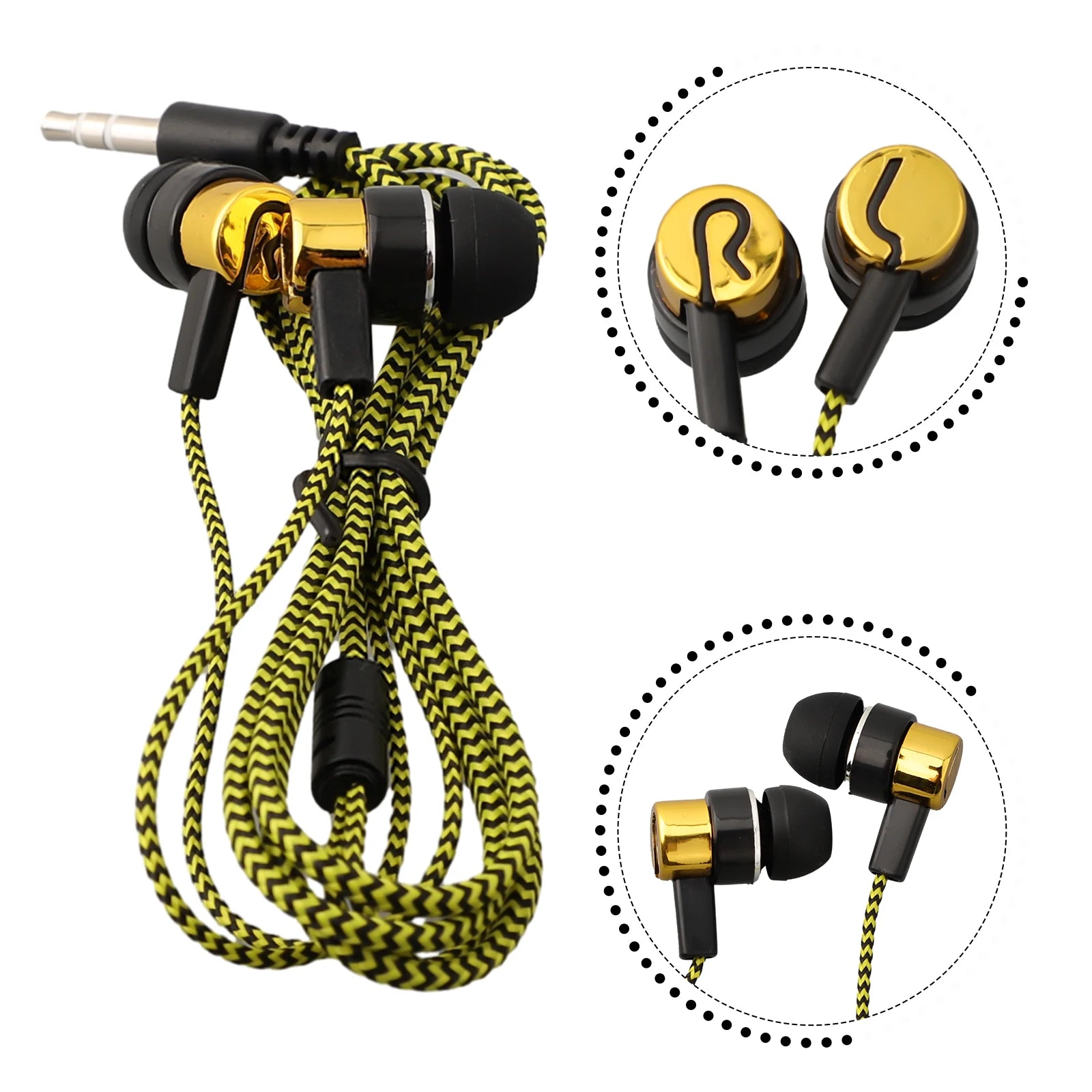 3.5Mm In-Ear Wired Headphone 2 Basic Box Bass Stereo Earbuds Mobile Headphone Noise Cancelling Superb Bass Stereo Earphone