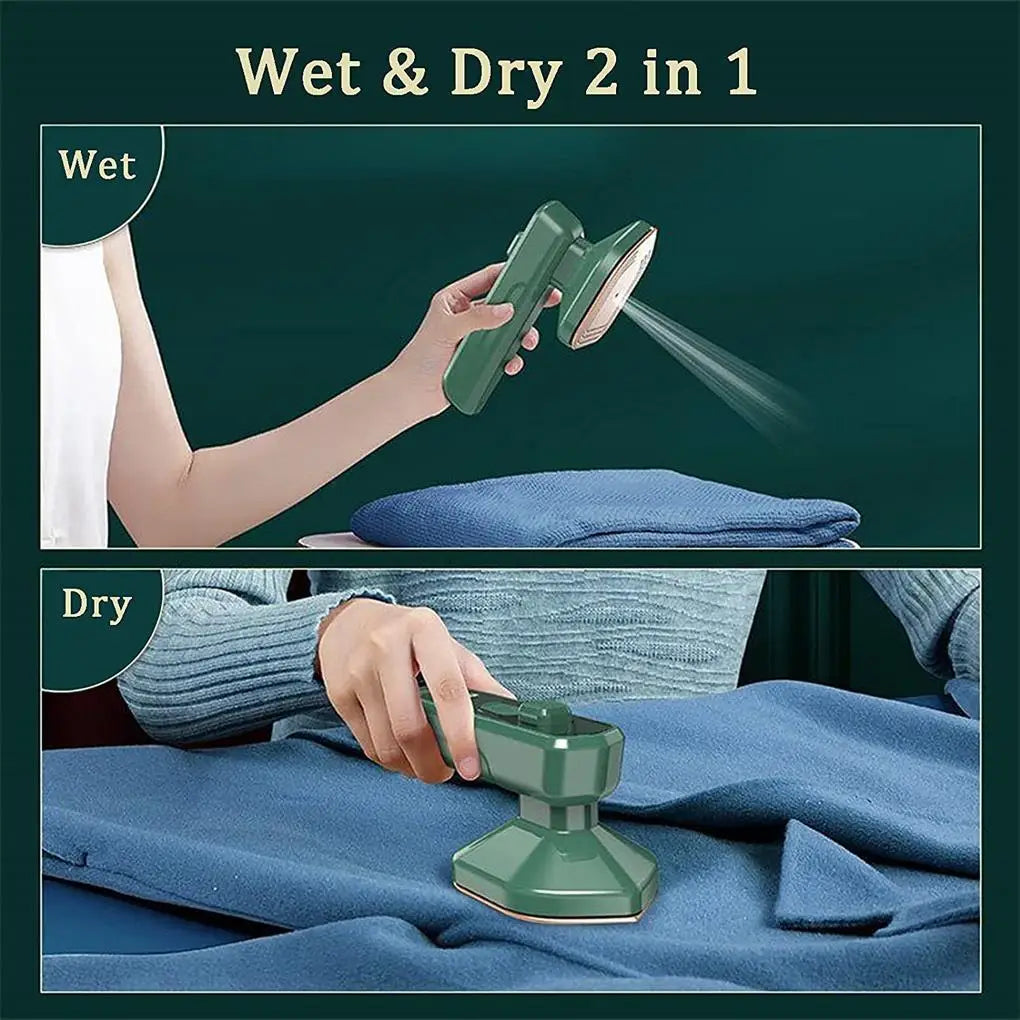 Handheld Portable Wet Dry Electric Ironing Mini Garment Steamer Steam Iron Machine Clothes Ironing Home Travelling Hanging Iron