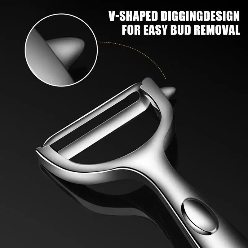 Stainless Steel Potato Peeler Handheld Potato Peeler Y-Shaped Vegetable Peeler Carrot & Potato Peelers Multifunctional Veggie