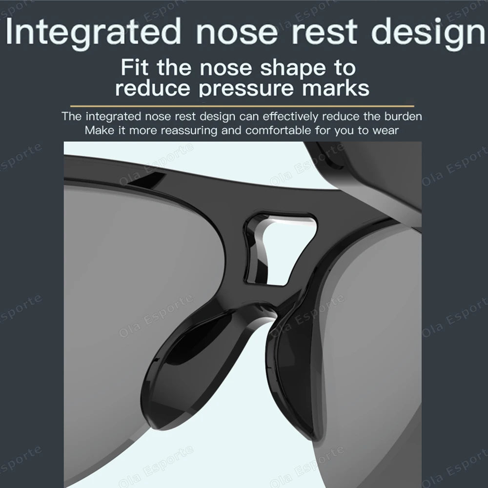 Smart Sunglasses Glasses Wireless BT Call Outdoor Sports Cycling Long Battery Life Blue Light Waterproof Sunglasses Men 2025 New