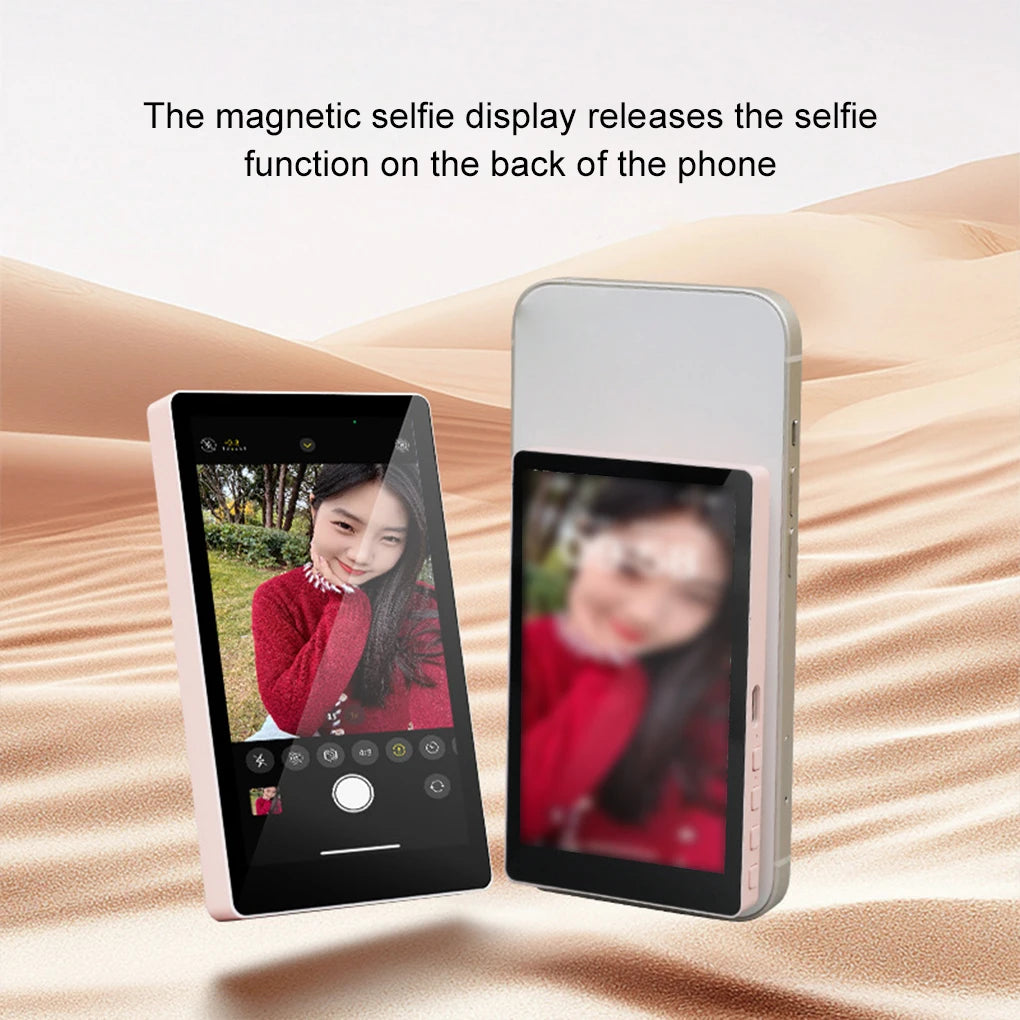 PT001 Smartphone Wireless Magnetic Monitor Screen for Smartphone Vlog Live Stream Video Recording