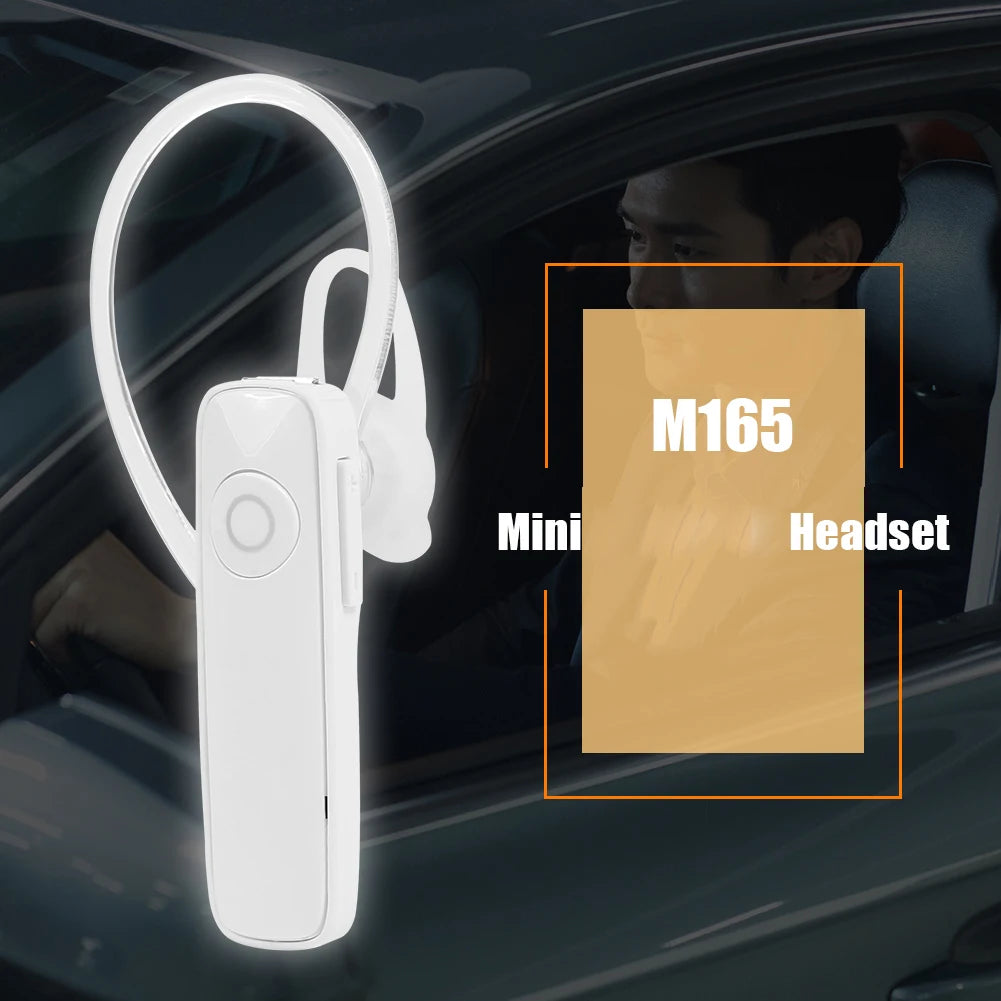 M165 Bluetooth Earphone Mono Headset True Wireless Earbuds W/6 Hours Talk Time
