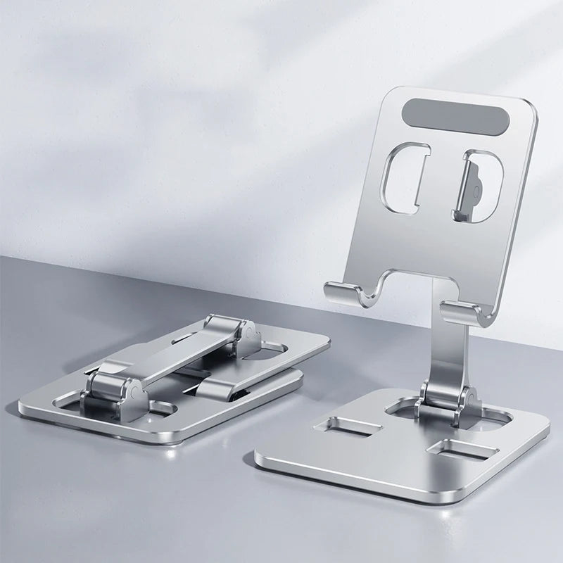 Universal Aluminum Alloy Phone Tablet Holder for Ipad Adjustable Flexible Folding Lazy Desktop Live Mobile Phone Stand Mount