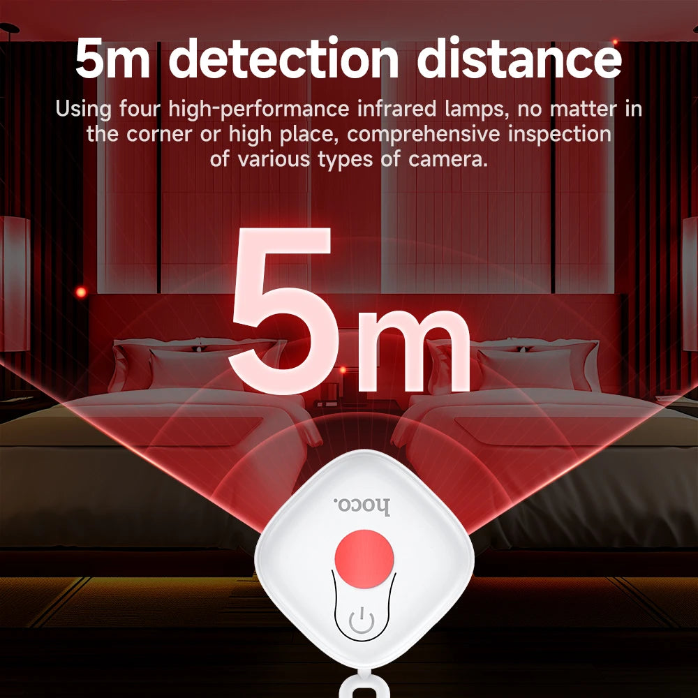 GM231 Camera Detector for anti Candid Security Protection Mini Pinhole Hidden Camera Lens Detect Gadget Hotel Peeping Detector