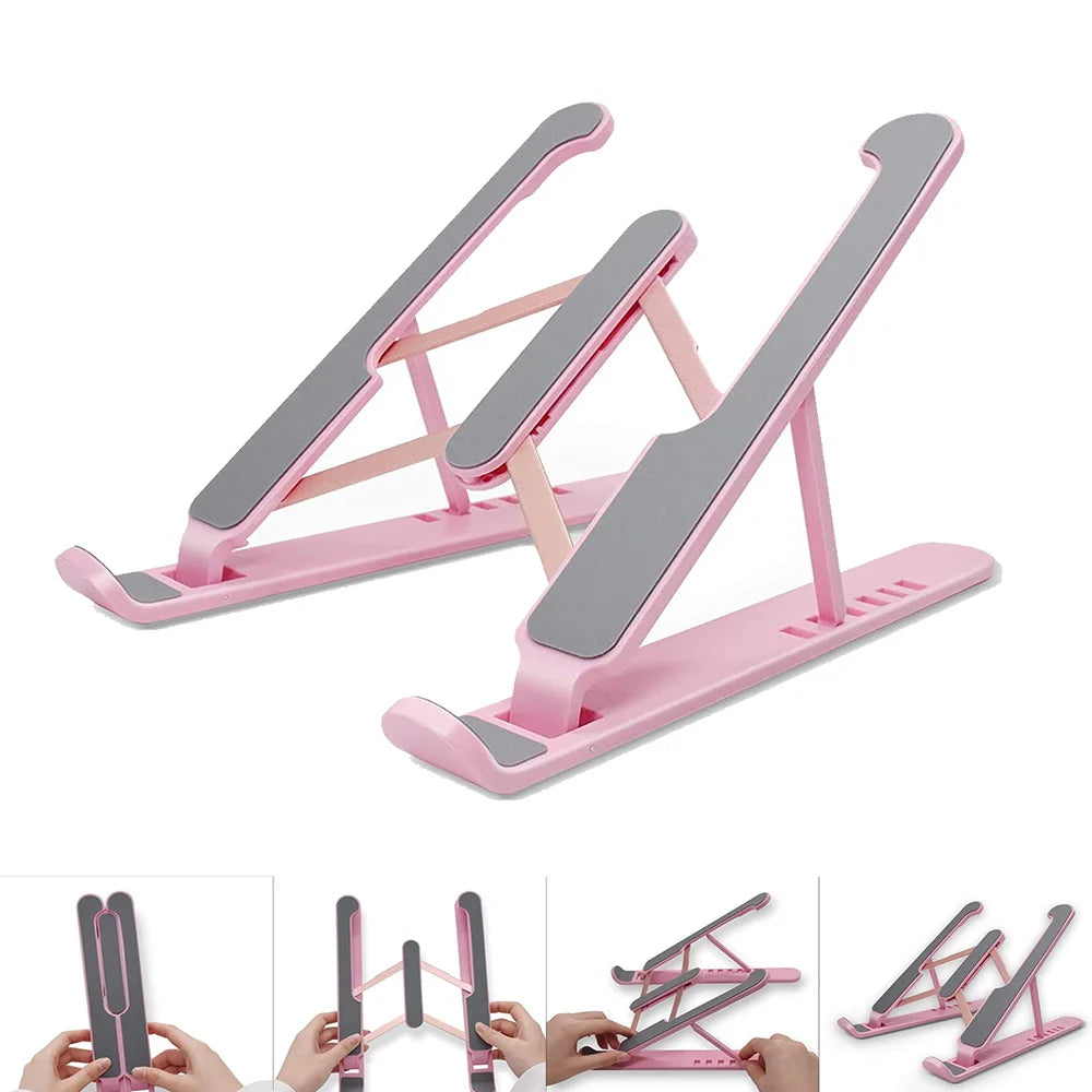 Foldable Laptop Stand Portable Notebook Support Base Holder Adjustable Riser Cooling Bracket for Laptop & Tablet Accessories