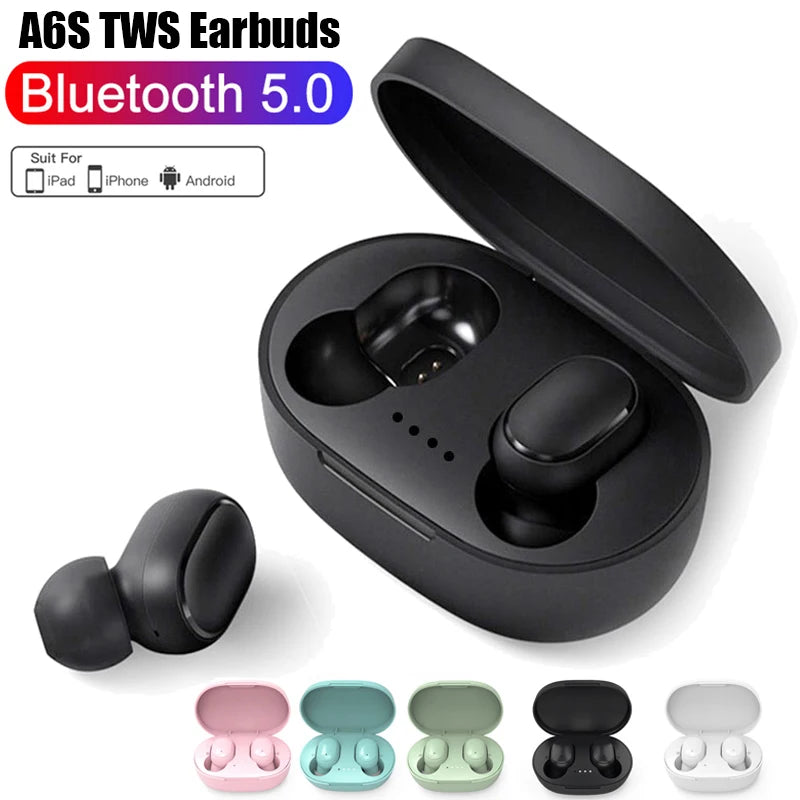 A6S Bluetooth Headset Earphone TWS Sports Headset E7S Touch Mini Wireless Bluetooth Headset 5.0 Touch Touch Headset