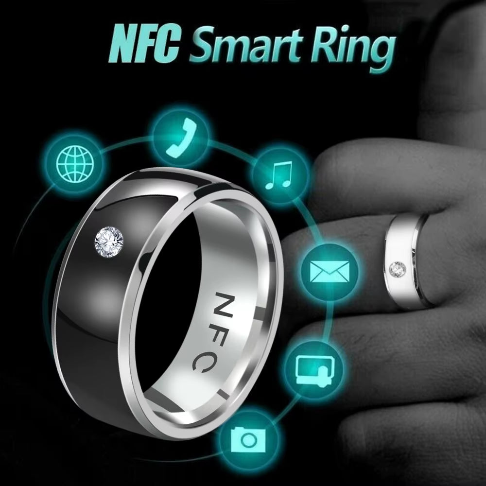 Multifunctional NFC Finger Ring Intelligent Wearable Connect Android Phone Equipment Waterproof Smart Technology Ring Jewelry