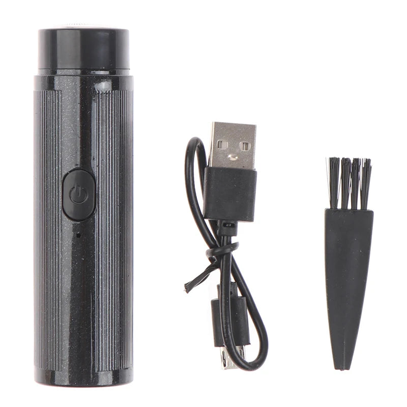 Portable Mini Electric Shaver Washable Beard Trimmer Men Shaver Razor USB Travel Rechargeable Shaver