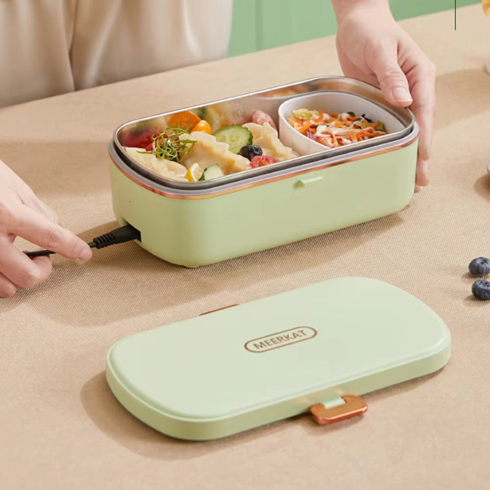 Portable Electric Lunch Boxes Water Free Heating Bento Box Stainless Steel Food Warmer Office Thermal Lunch Boxes