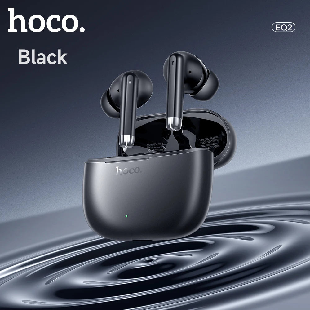 EQ2 Wireless Bluetooth Headphones Tws Waterproof Earbuds Earphones HD Mic Call Sport with Touch Control Earbuds for Smartphones