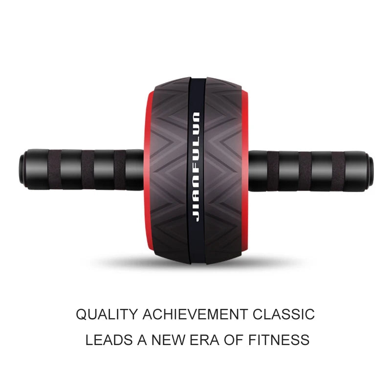 Ab Roller Big Abdominal Wheel Roller Stretch Trainer with Mat for Arm Waist Abdomen Exercise Home Gym Fitness Equipment