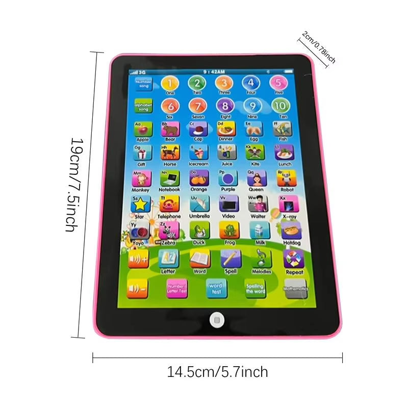 Kids Play Tablet Educational Learning Pad for Kids Early Development Interactive Electronic Montessori Learning Toys For